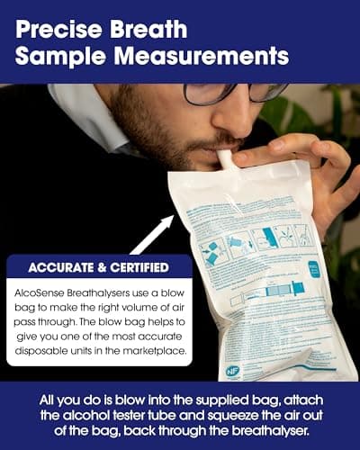 AlcoSense French NF Certified Breathalyzers for France & European Travel - Certified by National Laboratory of France - Breathalyser Twin Pack - NF Approved Alcohol Tester - European Breathalyser Kit — view 4