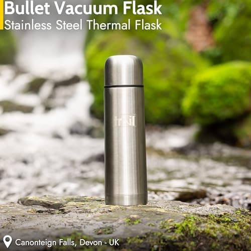 Trail Bullet Vacuum Flask, Camping & Travel, 500ml, Silver — view 2