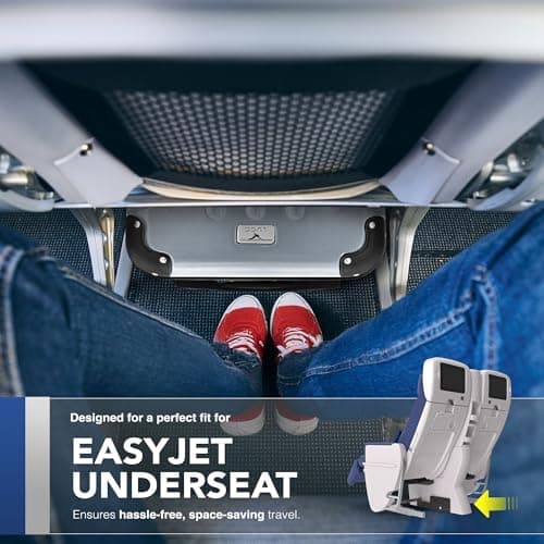 LUGG 15 Inch Skywander Lightweight Underseat Cabin Bag – EasyJet Approved Carry-On Suitcase, Durable ABS Hard Shell, Smooth Double Spinner Wheels, Water-Resistant & Compact Travel Luggage (45x34x20cm) — view 5