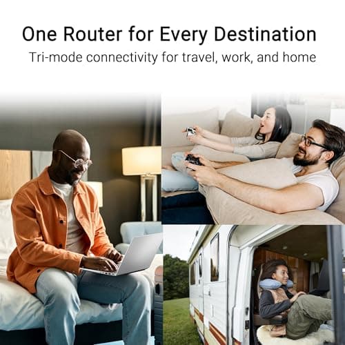 ASUS RT-BE58 Go Dual-band WiFi 7 Travel Router, 3600 Mbps, 4G & 5G Mobile Tethering, Public WiFi (WISP) Mode, 2.5G Port, Guest Network Pro SSIDs, Advanced Network Security & VPNs, USB-C Power Delivery — view 2