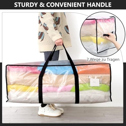 Dntorx 8 Pack 120L Moving Bags Heavy Duty Storage Bag Dorm Moving Essential — view 5