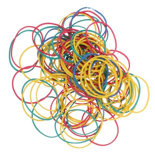 400pcs Assorted Color Rubber Bands Reusable High Elasticity