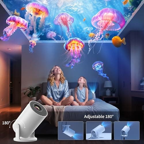 [Built-in Apps] Yoton Y4PRO Mini Projector for Bedroom with WiFi Bluetooth — view 6
