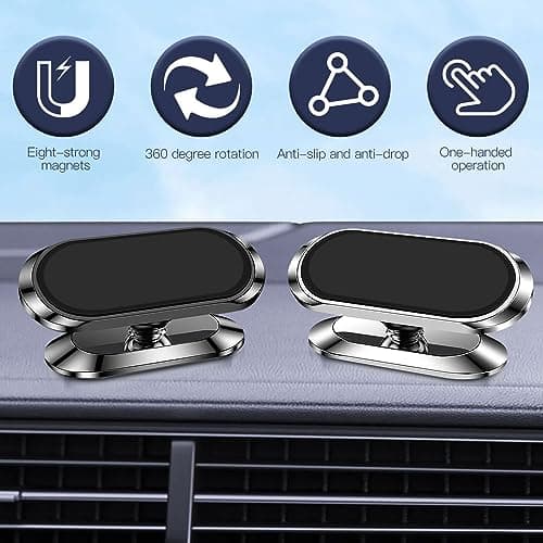 AXFEE Magnetic Mobile Phone Car Mount, Magnet Phone Holder for Car(Sliver) — view 3