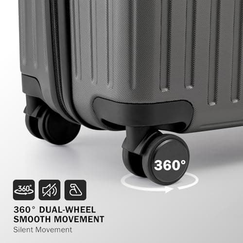 COOLIFE 24 Inch Medium Suitcase, Hardshell Trolley Lightweight ABS+PC — view 5