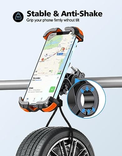 Glangeh Bike Phone Holder, [Secure Lock] 8S Quick Install Anti-fall — view 5