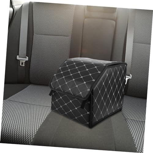 Anneome Car Trunk Storage Box Leather Folding Black Organiser — view 2
