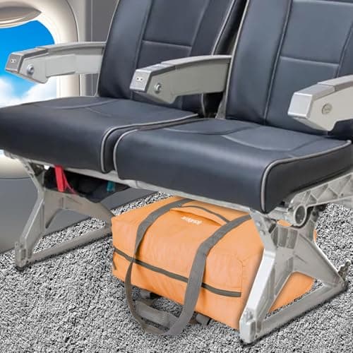 for Easyjet Airlines Cabin Bags 45x32x16 Underseat Travel Cabin Bag 25L Carry on Hand Luggage Weekend Holdall Bag for Men and Women (Orange) — view 4
