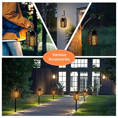 SZGMJIA Portable Bluetooth Speaker, Led Flame Torch Atmosphere Wireless Outdoor Speaker Bluetooth 5.0 HD Audio IP67 Waterproof with LED Flicker Warm Night Lights 2000mAh Battery for Travel Home Party — view 6