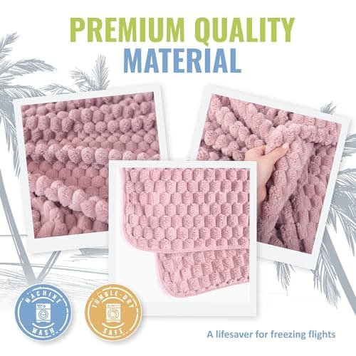 BOACAY Packable Travel Blanket for Aeroplane, Car - Compact Office Blanket - Portable Pillow for Adults, Children with Case, Luggage Sleeve, Backpack Clip — view 5