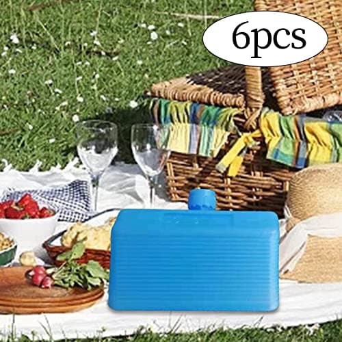 6 Pieces Freezer Packs Cooling Elements Travel Ice,Blue 7.5x9.5x6.5cm — view 5