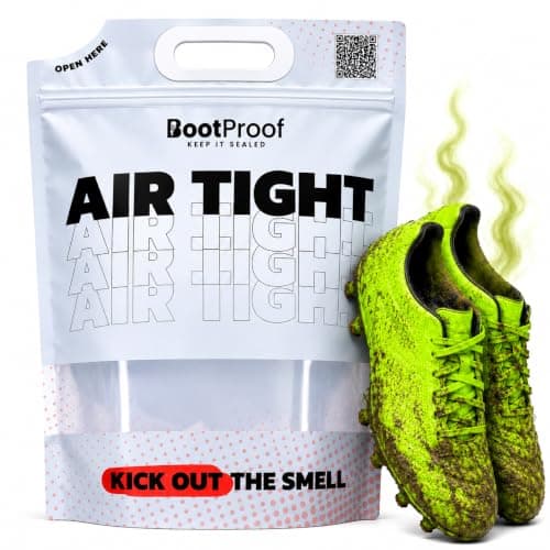 BootProof Smell Proof Boot Bag Odour Eliminating Storage for Football Boots & Rugby Boots – Leakproof, Durable, Easy Clean, Ideal for Sports Gear (1)