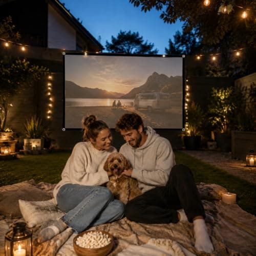 Projector Screen 60 Inch 16:9 HD Portable Projector Screen Outdoor/Indoor — view 5