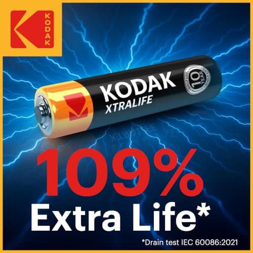 KODAK AAA Alkaline Batteries (60 Pack) Triple A Battery, LR03 1.5V — view 2