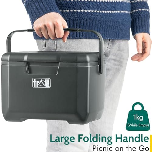 Trail 5L Cool Box with Ice Block, Dark Grey — view 5
