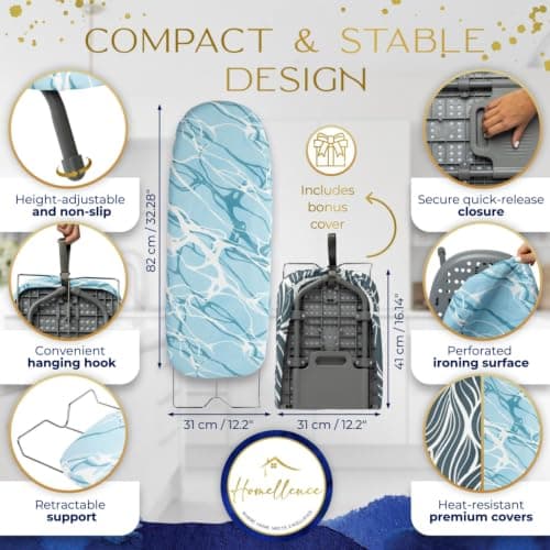 Homellence Table Top Ironing Board UK 2026 - Small Folding Ironing Board — view 3
