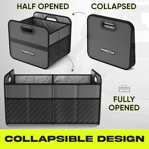 FORTEM Car Boot Organiser - Car Organiser & Storage for SUVs Trucks Sedans — view 4