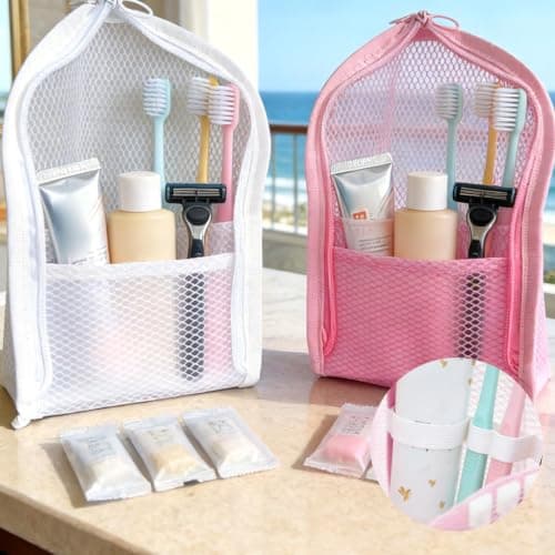 4 Pack Travel Toiletry Bag EVA, Waterproof Wash Bag Set with Mesh — view 4