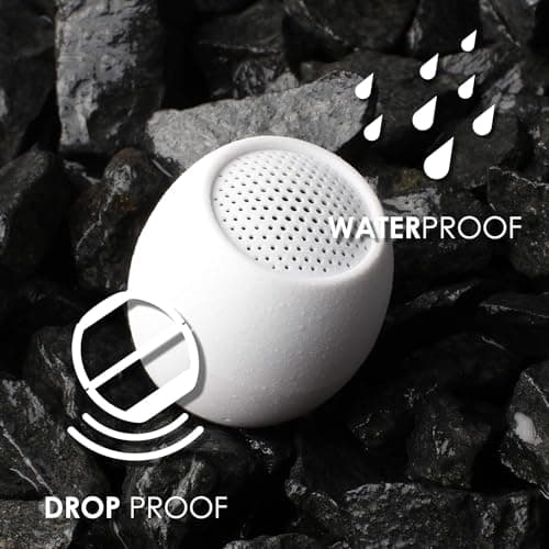 Boompods Zero Mini Portable Bluetooth Speaker - Wireless Speakers, IPX6 Waterproof, 5 Hr Playtime, Small Outdoor Speaker with Microphone & Dual Pairing Option, for Shower, Travel, & iPhone, Pink — view 4