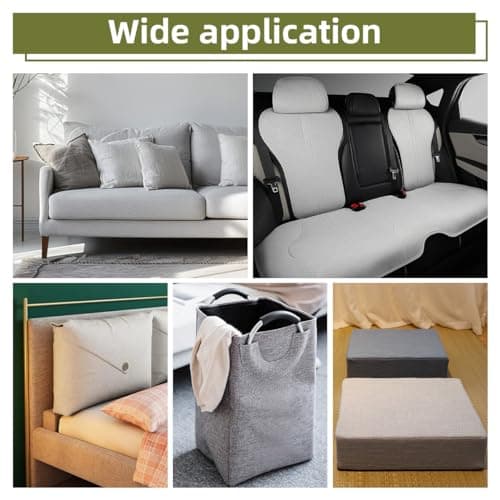 ZESION 2Pcs Self-Adhesive Linen Fabric Patches, Quick Repair for Sofas, Tents, Car Seats/8" x 11", Dark Grey — view 6