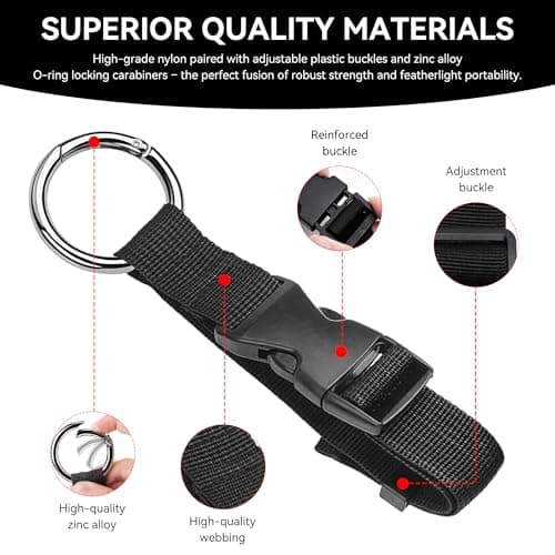 3 Pcs Add a Bag Luggage Straps Jacket Holder Strap — view 5