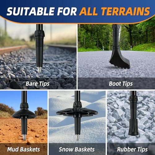 Telescopic Walking Sticks for Women&Men, Lightweight Hiking Poles — view 5