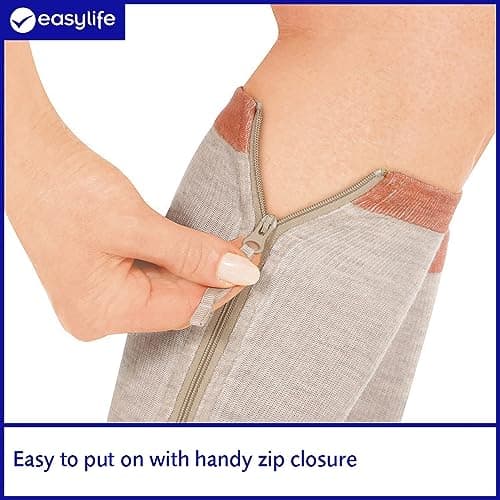 Easylife Vital Socks, Zip Up Compression Stockings for DVT with Full Length Zip Closure, Flight Socks - Fully Guaranteed — view 5