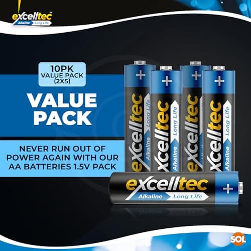 Excelltec 20pk Alkaline Batteries, 1.5V Double AA Disposable Household Batteries for Reliable Power, Long-Lasting Power with Leak-Resistant, Ideal for Everyday Devices, Backup for Emergencies — view 5