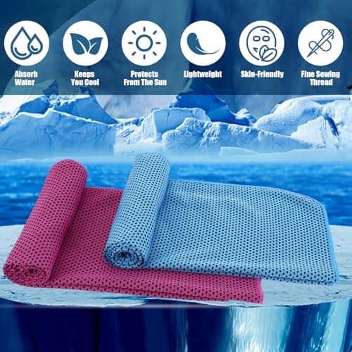 Vyuwast 6 Pack Cooling Towels(35"x12"),Cold Towels for Neck,Cool Down Towel — view 2