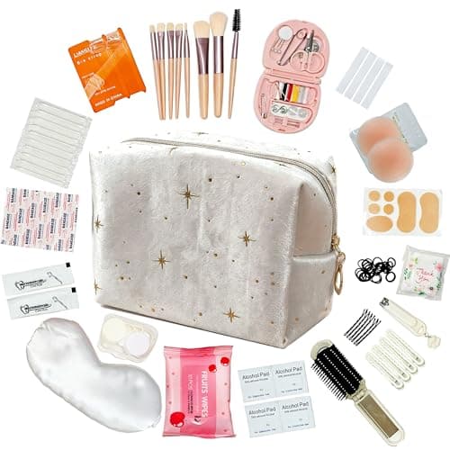 FUNWOOD Wedding Emergency Kit (Contains Alcohol & Wet Wipes), 70-in-1 Bridal Survival Pack, white, Bridal,bride to Be, Bridesmaid — view 2