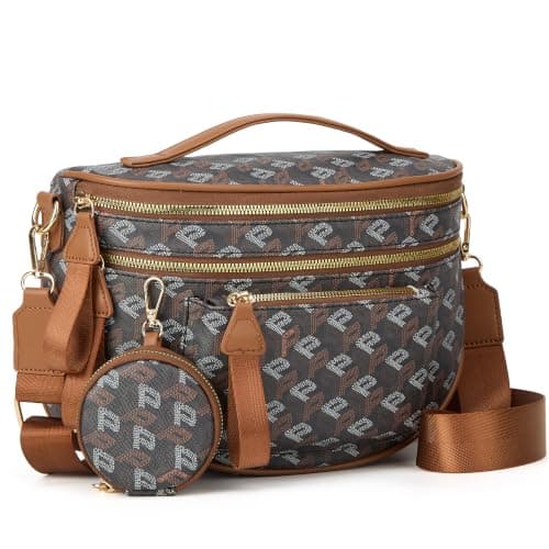 Crossbody Bag Bum Bag for Women Spacious Purse Fanny Packs Belt Bag Vegan Leather Gift for Mother Wife Mom — view 3