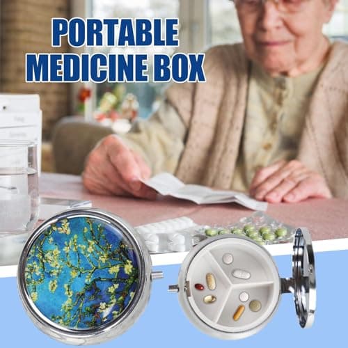 Portable Pill Box 3 Compartments Travel Pill Organizer — view 2