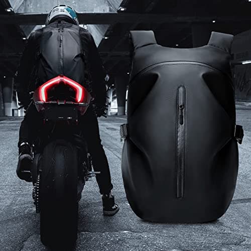 HYC00 Motorcycle Backpacks for Men Women Waterproof Helmet Backpack, Motorcycle Accessories, Laptop Bags, Travel Backpacks, Student School Bags — view 2