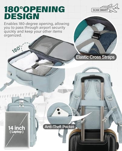 VANKEV 40x20x25 Ryanair Cabin Bag Underseat Travel Backpack Hand Luggage — view 6