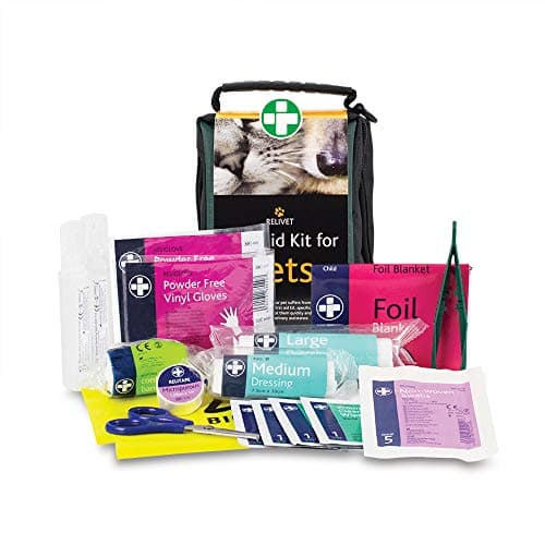 Reliance Medical Pet First Aid Kit - Essential Care for Dogs and Cats, Ideal for Travel, Camping, Home Use, Includes Saline, Bandages, Durable Rip-Stop Fabric Bag, 1 Kit — view 2