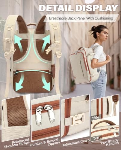 VANKEV 45x36x20 Easyjet Cabin Bag Underseat Travel Backpack Hand Luggage — view 5