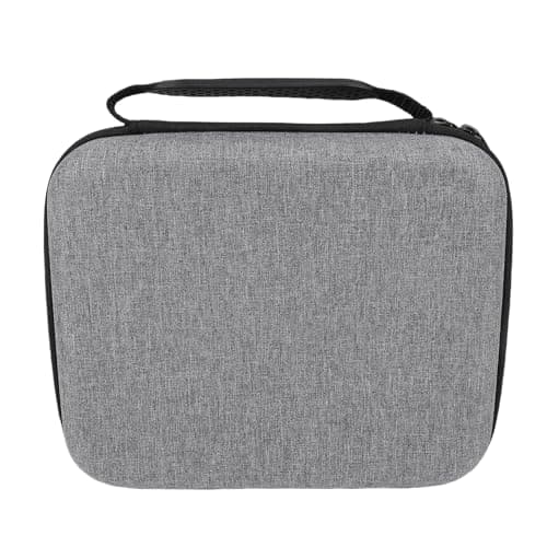 AKLOSIPY Projector Hard Carrying Case for MoGo 4 MoGo 3 Pro PLAY6 International Version — Nylon + EVA Travel Storage Bag with, Rubber Handle & Customizable Interior — view 5