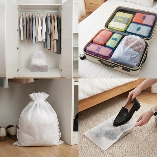 10Pcs Dust Bags For Handbags Drawstring Purse Dust Bags Non-Woven 48 X 32CM — view 4