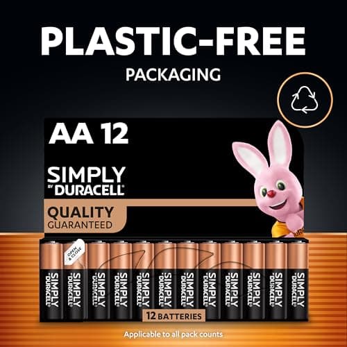 DURACELL Simply AA Batteries (48 Pack) - Alkaline Double A Battery 1.5V - Quality Guaranteed - Everyday Device - Plastic-Free Packaging — view 6