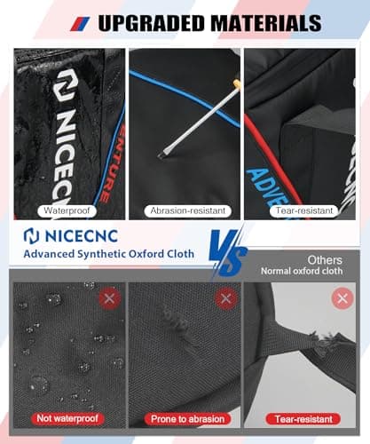 NICECNC Motorcycle Luggage Inner Bag 21L, DIY Compartment, Motorcycle Top Case Pannier Inner Bag with Foot Pad, Compatible with BMW R1200GS R1250GS ADV LC 2004-2022 F850GS F750GS F700GS F800GS, 1PCS — view 2