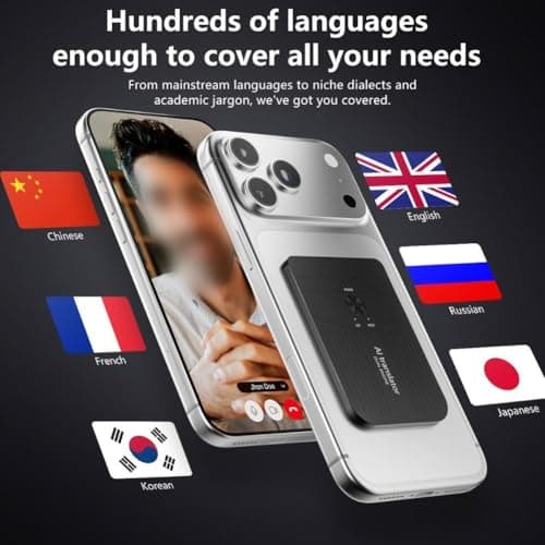 AI Language Translator Device: 140+ Languages, Magnetic Charging, Perfect — view 4
