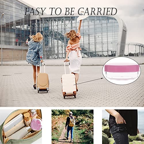 3 Gram Sample Pots, 5 Pcs Plastic Travel Pots for Toiletries, Mini Travel Containers with lids, Empty Cosmetic Containers for Face Creams, Samples, Make-Up — view 5