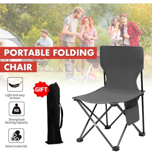 WY8 Ultra-Light Camping Chair – Compact, Foldable, and Portable Chair with Carrying Bag for Picnics, Fishing, Hiking & Outdoor Activities – Supports up to 100kg — view 3
