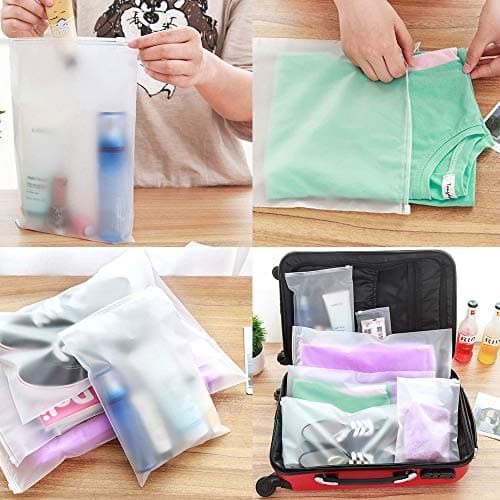 16PCS Travel Storage Bags for Clothes Space Saver Packing Sacks,Packing Cubes - Travel Organizers with Laundry Bag,Compression Bags - No Vacuum or Pump Sacks-Save Space in Your Luggage — view 6