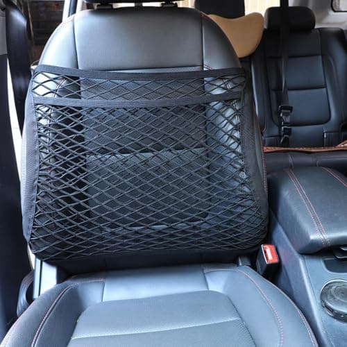 Car Seat Organizer Net Elastic Vehicles Interior Mesh Storage Holder — view 3