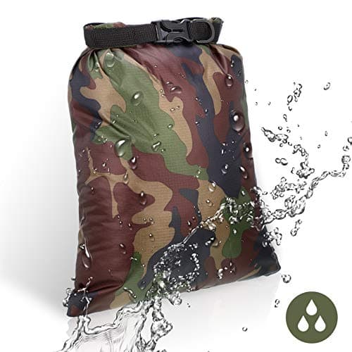 Shappy 6 Pcs 6/12 Pcs Waterproof Dry Bags, Lightweight Outdoor Waterproof Dry Stuff Sacks 15/8/5/4/3/2 L and Long Adjustable Shoulder Strap for Kayaking Rafting Boating Hiking Camping (Camo) — view 5