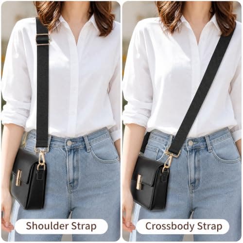 Pumtus 10 Packs Wide Purse Strap Replacement, Adjustable Shoulder Crossbody Straps, 1.5 Inches Handbags Shoulder Strap, Purse Extender Guitar Straps for Tote Canvas Laptop Bag (10 Colors), 10 Colors — view 5