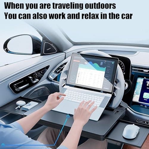 Steering Wheel Desk Non-Slip Extendable Workstation — view 3