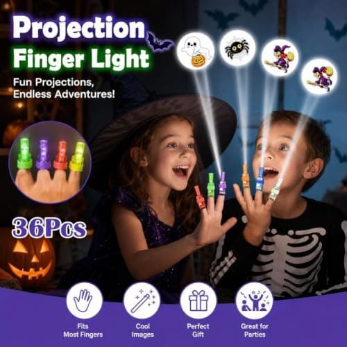 36PCS Halloween Finger Projector Lights, Glow in The Dark Finger Lights — view 5