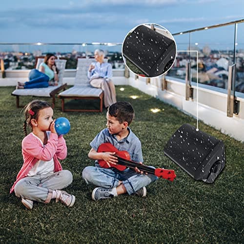 STUDIOFINIX 5.25 Inches 600 Watts Indoor- Outdoor Patio Outdoor Spreaker Compatable with Bluetooth Superior Stereo Dome Tweeter All Weather Wired Wall Mount System (4 Speakers) — view 3
